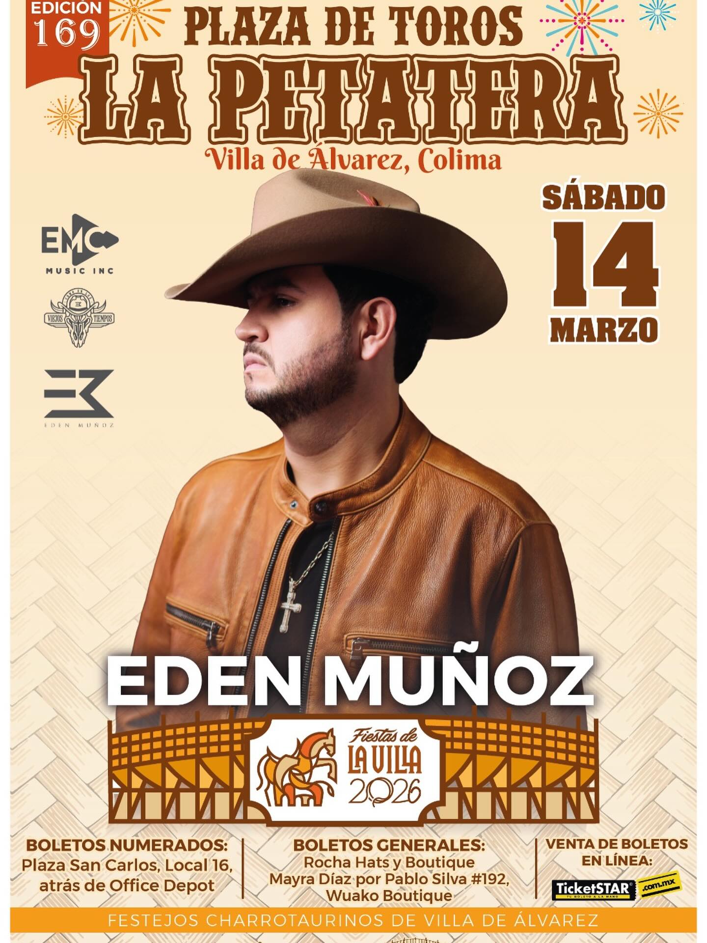 Edén Muñoz Tour Poster 2026